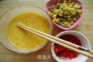 玉米蔬菜煎饼的做法步骤:2