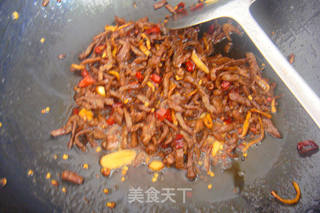 干煸牛肉丝的做法步骤:9
