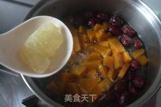 南瓜红枣银耳羹的做法步骤：7