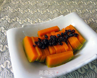 豆豉蒸南瓜的做法步骤:7