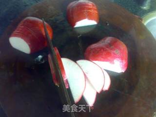 香柠糖醋水萝卜的做法步骤:3
