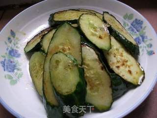 紫苏煎黄瓜的做法步骤:4