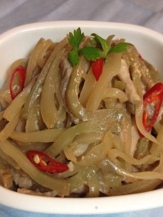 榨菜肉絲--【傳統的榨菜】減鹽新鮮嚐的做法步骤:12