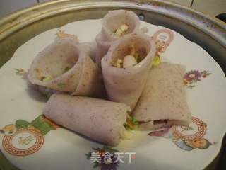 创意Q版香菇虾仁肠粉的做法步骤:10