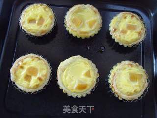 黄桃蛋挞(飞饼版)的做法步骤:10