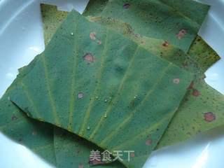 香甜荷叶粥的做法步骤:3
