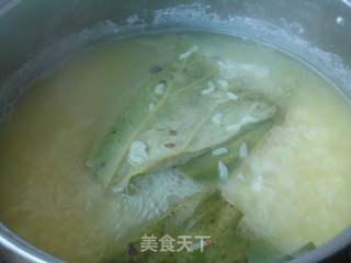 香甜荷叶粥的做法步骤:8