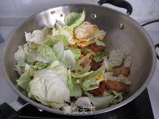 卷心菜回锅肉的做法步骤:8