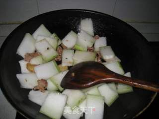 豆豉肉片烧冬瓜的做法步骤：4