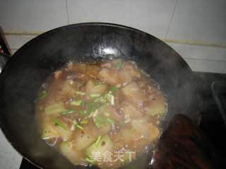 豆豉肉片烧冬瓜的做法步骤：6