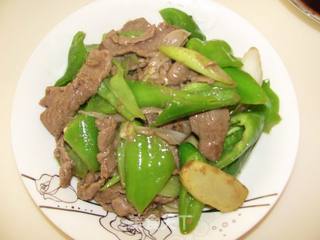 快手爽滑青椒牛肉的做法步骤:11