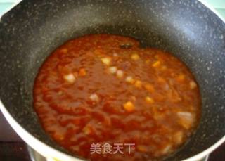 简易酱汁意面的做法步骤:4