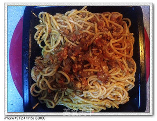 鱼香意大利肉酱面的做法步骤:9