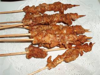电烤箱版的肉串的做法步骤:8