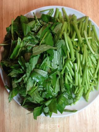 沙茶羊肉炒空心菜【傳統的羊肉食譜】新鮮嚐的做法步骤:7