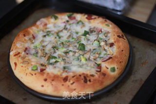 披萨-松软饼底的做法步骤：9
