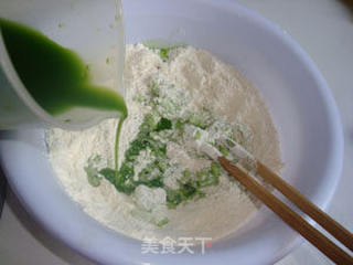 青翠欲滴的元宝大馄饨的做法步骤:6