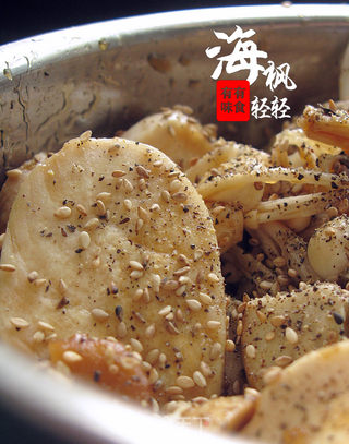 香煎双菇的做法步骤:5