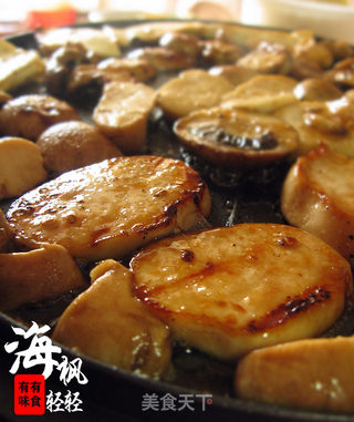 香煎双菇的做法步骤:7