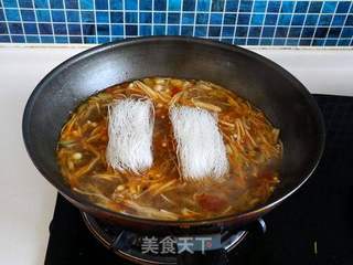 金针肥牛的做法步骤：10