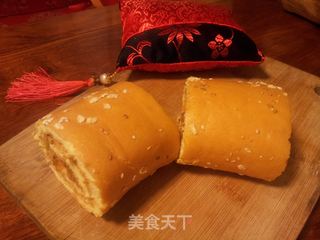 肉松蛋糕卷的做法步骤:16
