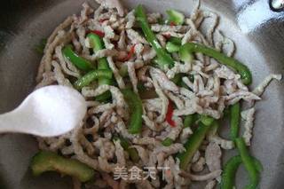 小炒面筋丝的做法步骤:8