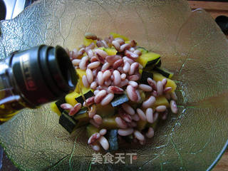 南瓜花豆沙拉的做法步骤:10