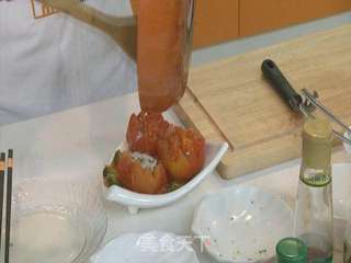 番茄酿肉的做法步骤:6