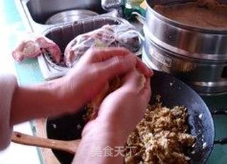 酸菜馅儿菜团子的做法步骤:12