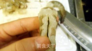 【心花怒放】茄汁摆尾虾的做法步骤:4