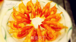 【心花怒放】茄汁摆尾虾的做法步骤:14
