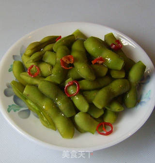 炝毛豆的做法步骤:9