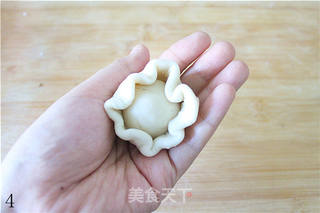 【翻毛栗蓉酥】一口一口酥掉渣的雪白栗子酥的做法步骤:4
