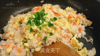 没有螃蟹的【蛋炒饭】的做法步骤:8
