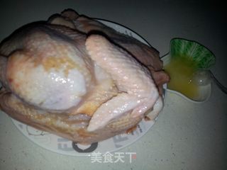 没有盐焗鸡料的盐焗鸡的做法步骤:2