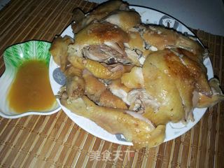 没有盐焗鸡料的盐焗鸡的做法步骤:8