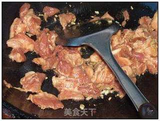 菜椒炒肉片的做法步骤:6