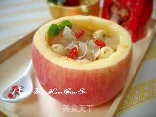 苹果莲子炖银耳的做法步骤:10