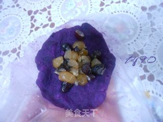 蜜豆馅茶巾绞的做法步骤:7