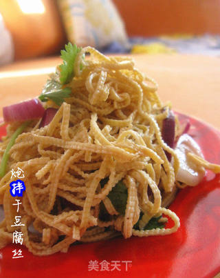 【东北菜】-炝拌干豆腐丝的做法步骤:8