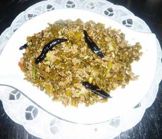 肉末酸豆角的做法步骤:7