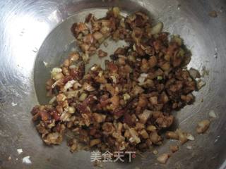 娃娃菜肉丁饼的做法步骤:2