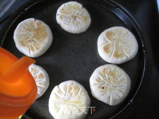 娃娃菜肉丁饼的做法步骤:12