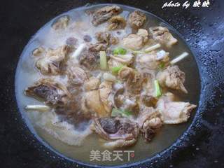 鸡汤米线的做法步骤:5