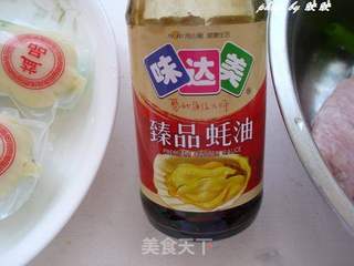 平菇豆腐烧肉的做法步骤:4
