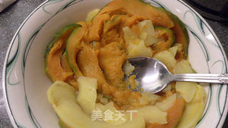 南瓜豆腐素丸子两吃的做法步骤:3