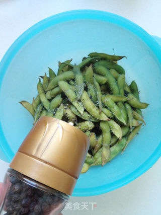 椒香毛豆的做法步骤:5