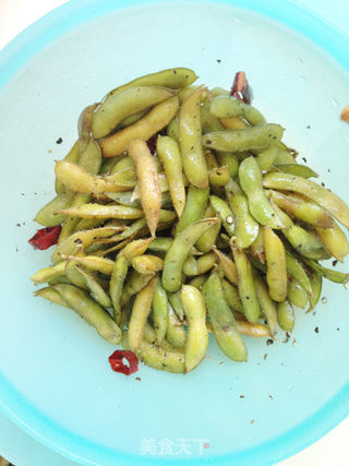 椒香毛豆的做法步骤:7