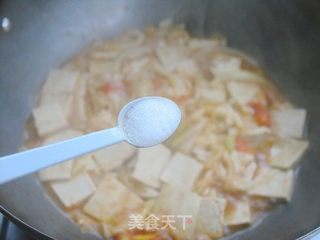 让你吃得热热火火舒舒服服——大白菜煎豆腐的做法步骤:11