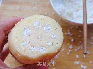 秋季藕正香——果味糯米藕的做法步骤:5